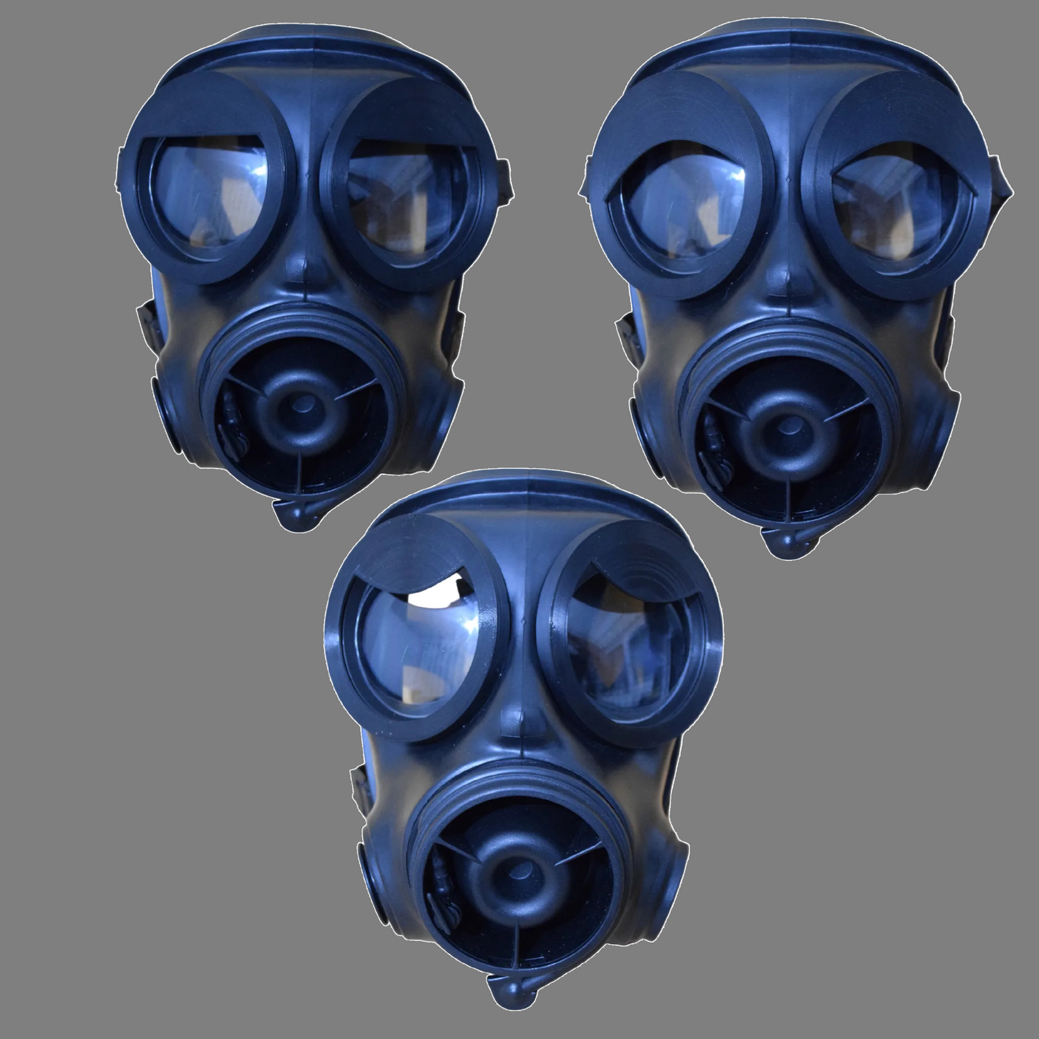 S10 Gasmask with flat Drone Lids